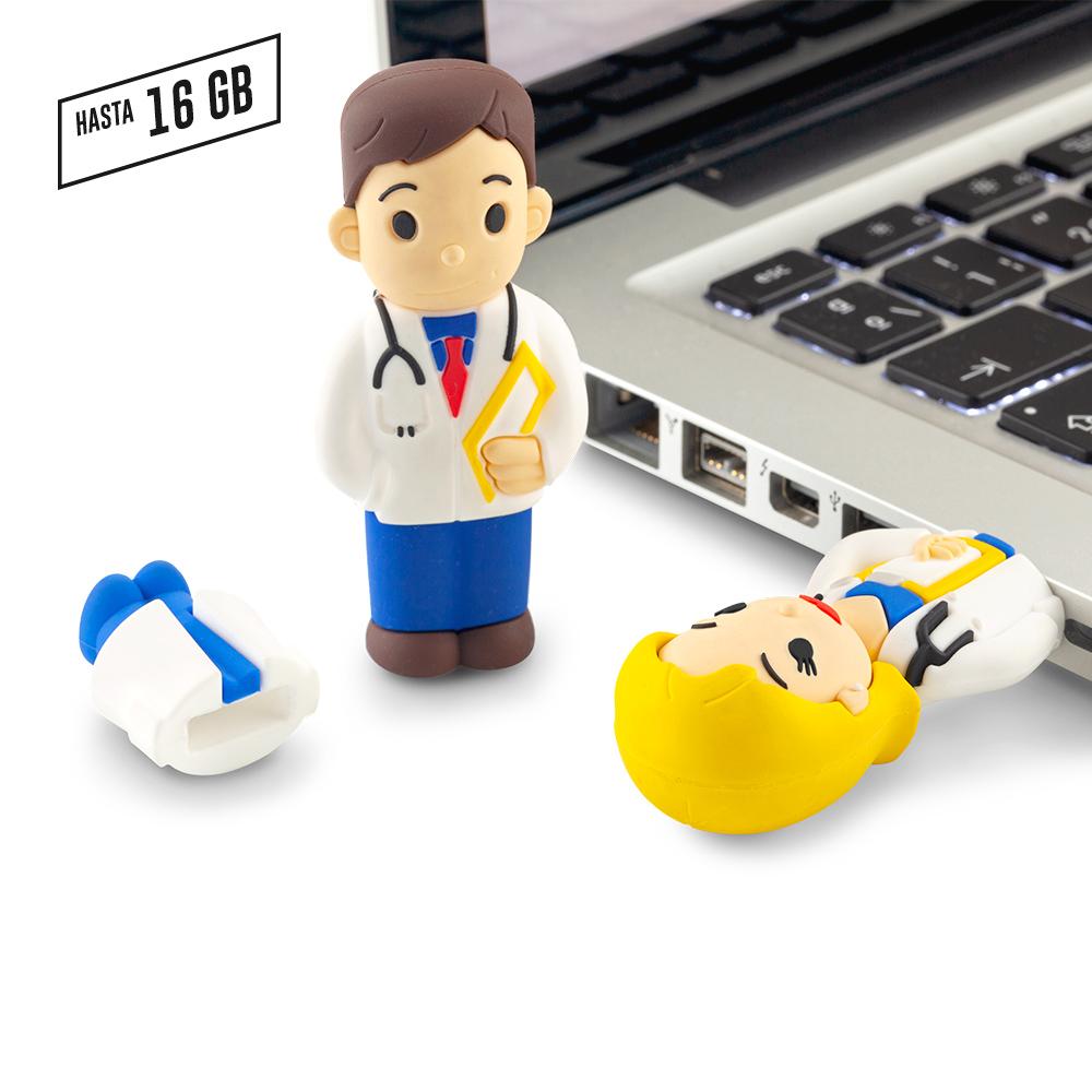 Pvc memoria usb medic 3d - ver of-228-ch precio neto PVC Doctor front