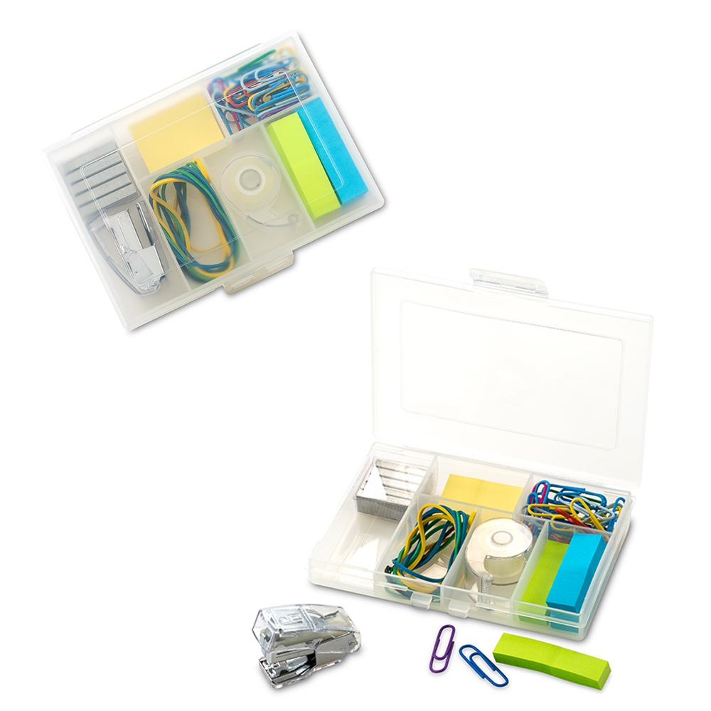 Set de escritorio office Blanco Transparente front