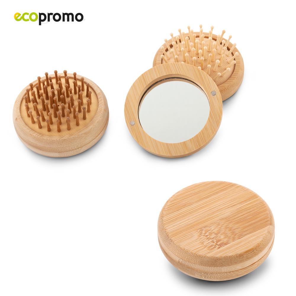 Cepillo en bamboo con espejo Bamboo front
