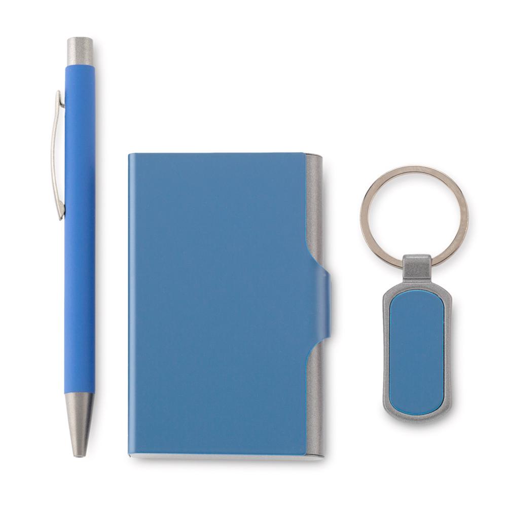 Set de llavero y portatarjetas ml-372 - oferta oferta Gris miniatura 4