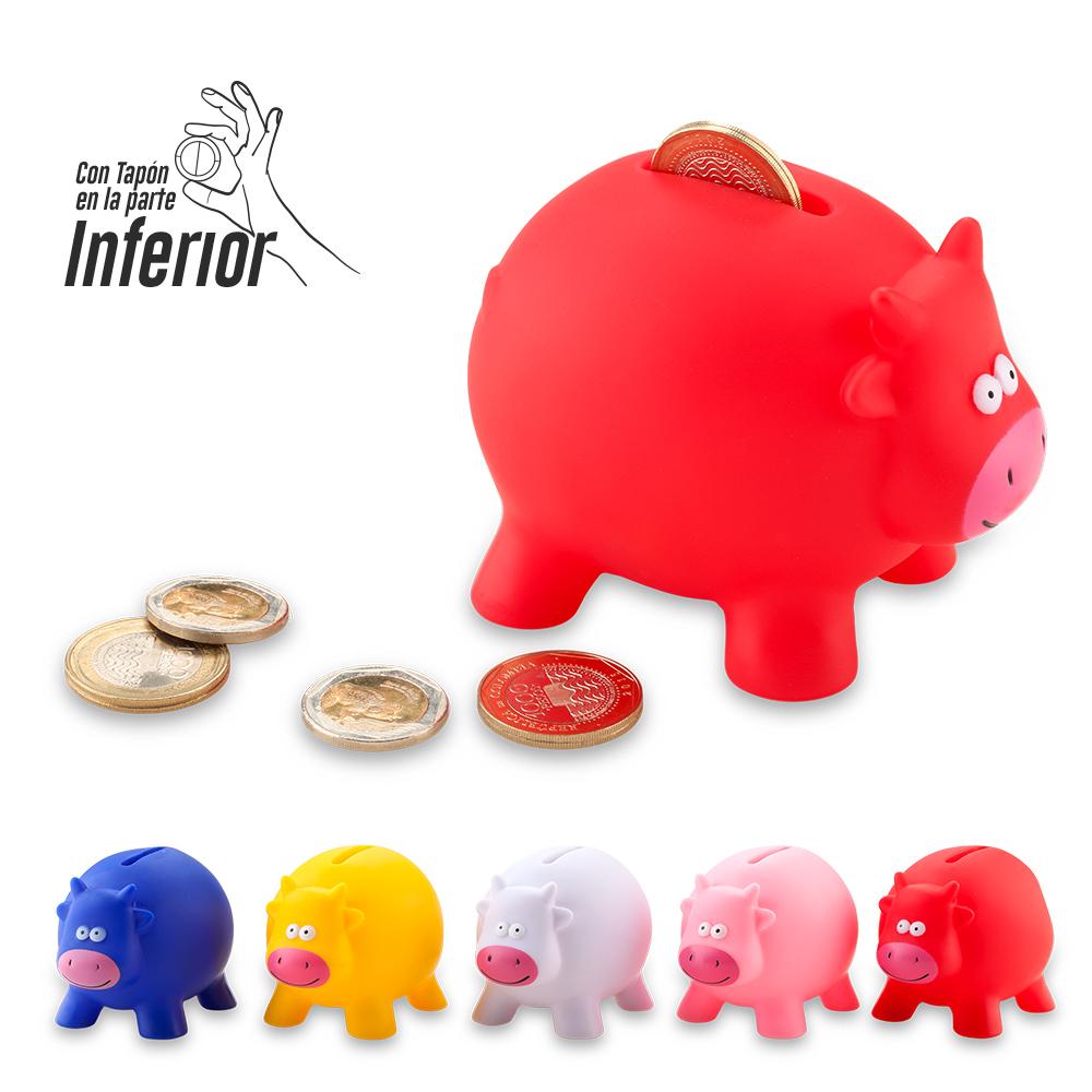 Alcancia cow oferta oferta Rosado front