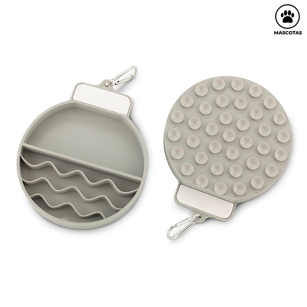 Bowl mat para mascotas Gris front
