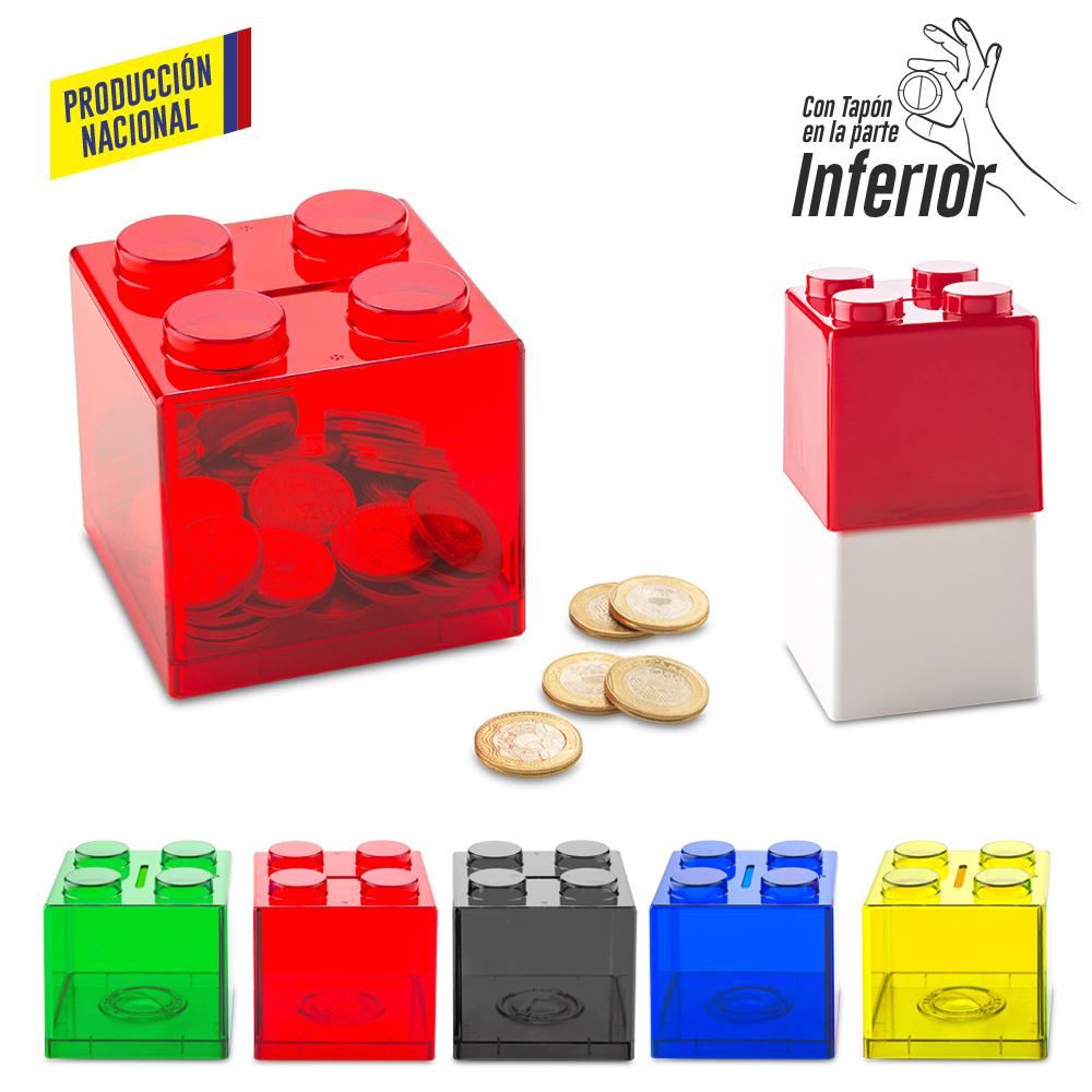 Alcancia cubo apilable - produccion nacional produccion nacional Blanco miniatura 2