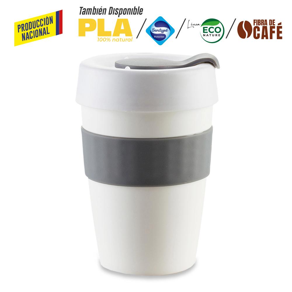 Mug plastico orbit 12oz - produccion nacional produccion nacional Blanco Para Tapa Plastica miniatura 3