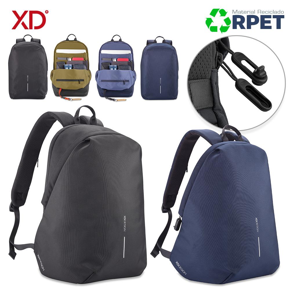Morral backpack antirrobo bobby soft Azul front