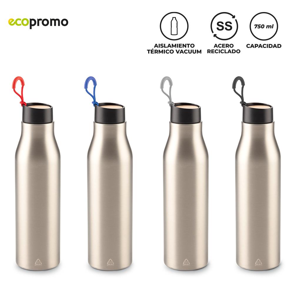 Botilito metálico plugsy 750 ml Botella Silver front