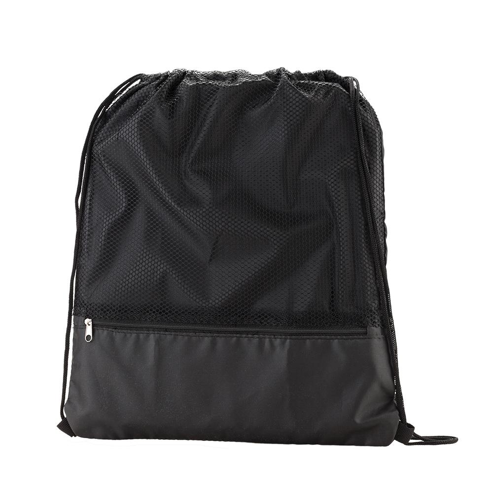 Sporty bag con malla Azul oscuro miniatura 7