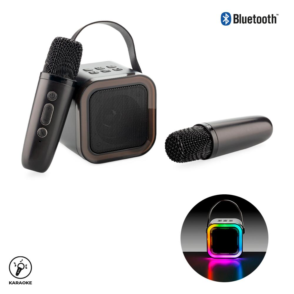 Speaker bluetooth twin karaoke Negro front
