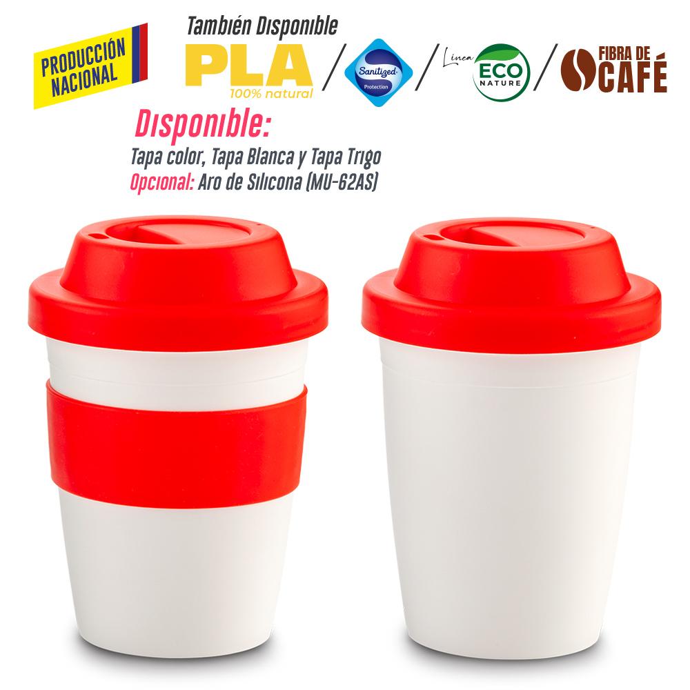 Mug plastico coffee plus 12oz- produccion nacional produccion nacional .Vaso Trigo front