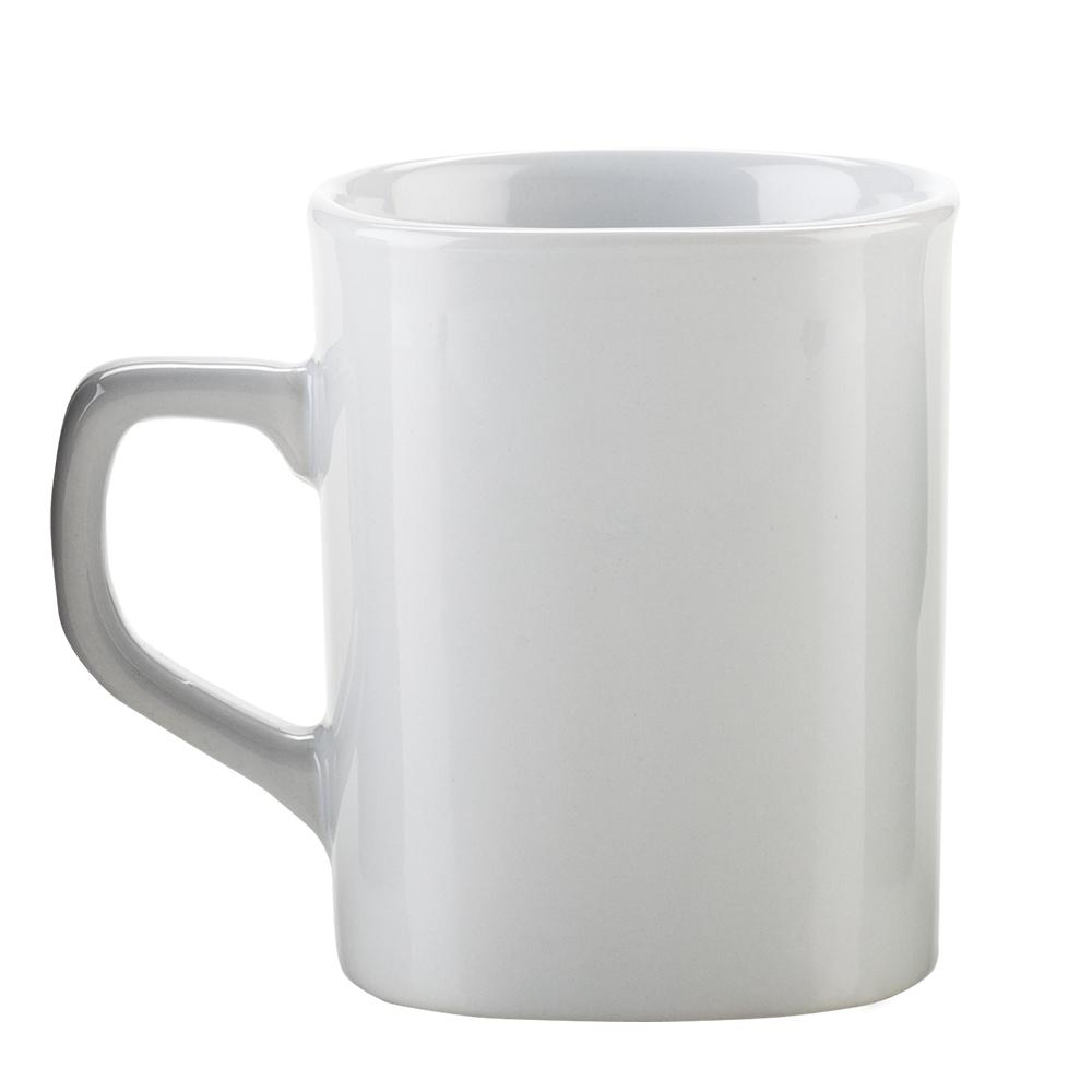 Mug ceramica cuadrado 10 oz Blanco miniatura 4
