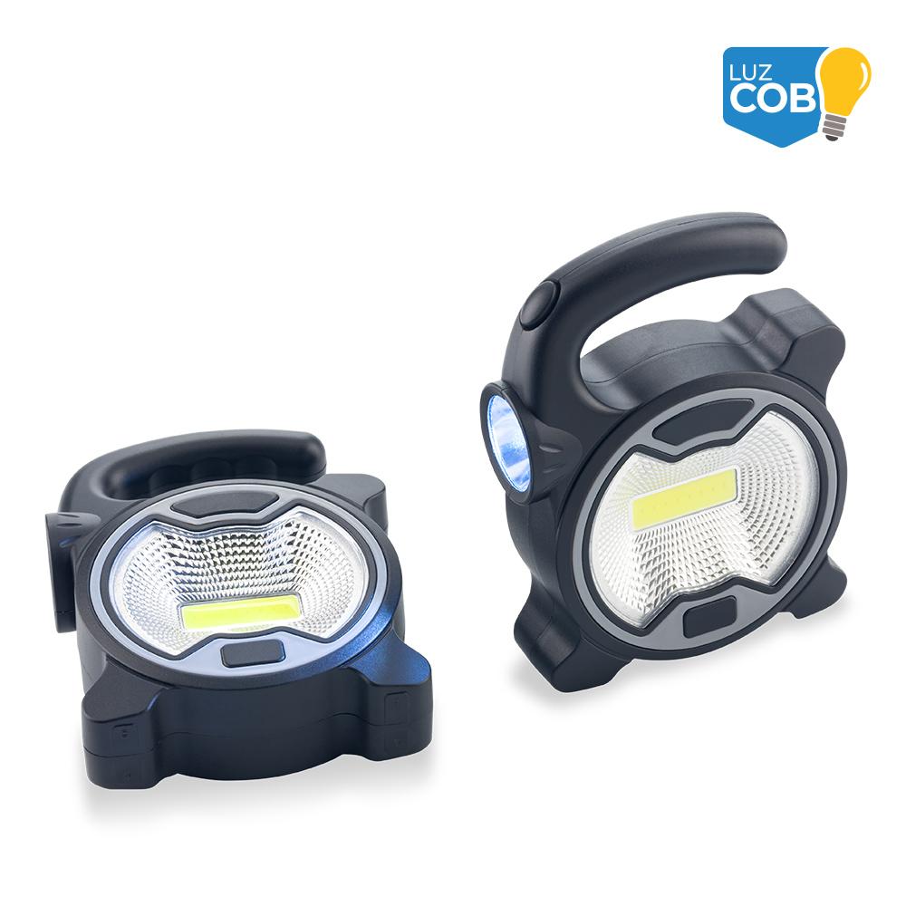 Linterna cob power Negro miniatura 3