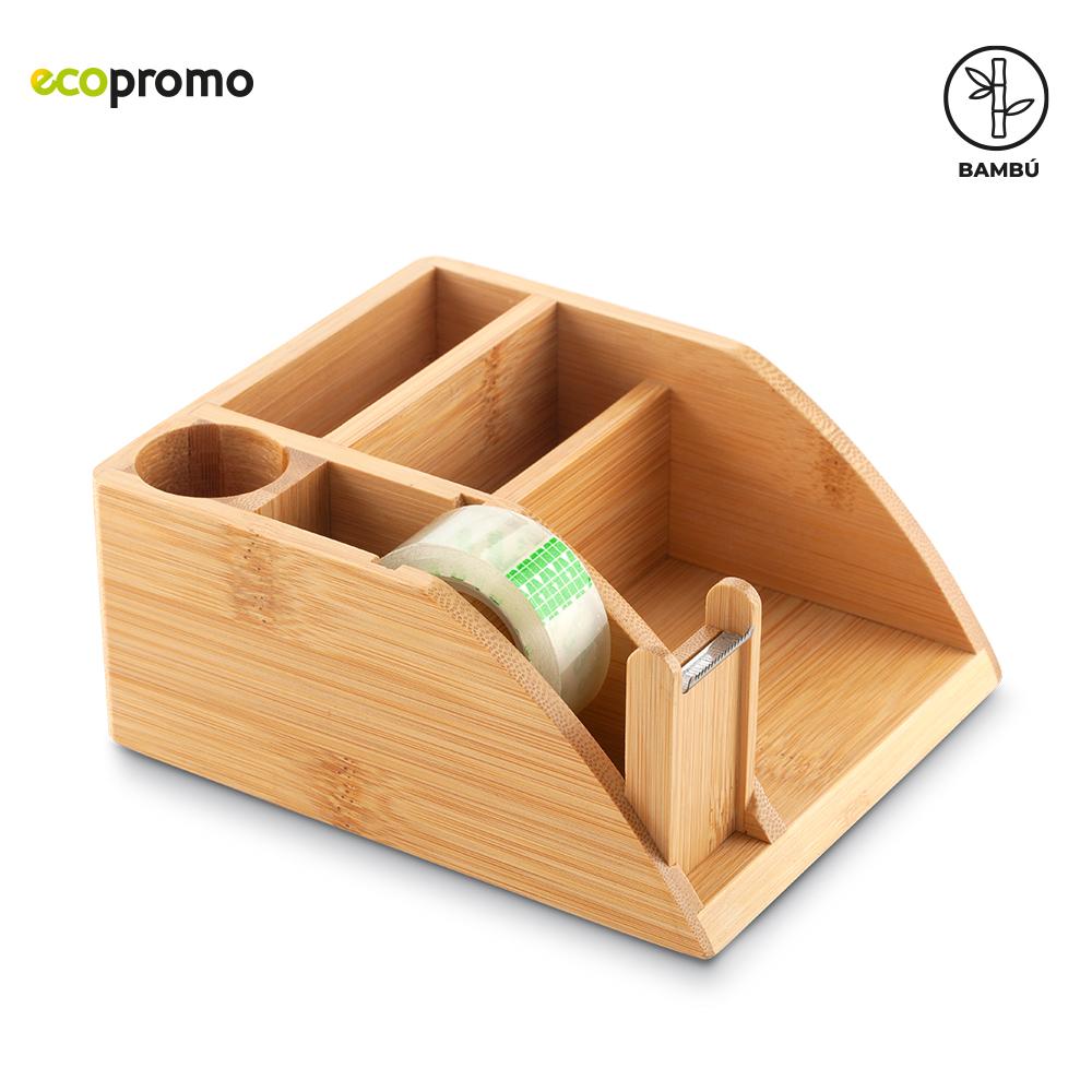 Organizador de escritorio bamboo Madera miniatura 3