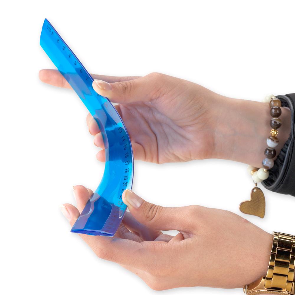 Regla flexy pvc 30cm - produccion nacional produccion nacional Azul miniatura 4