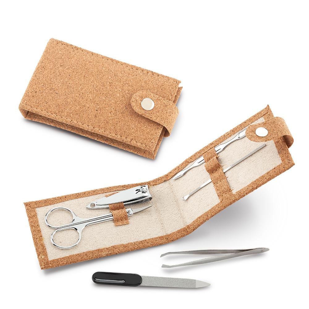 Set manicure cork Natural front