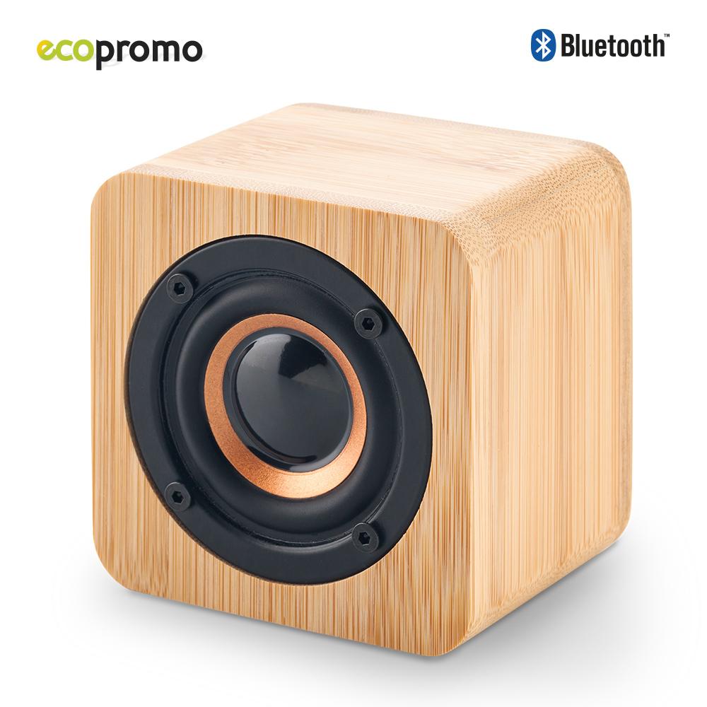 Speaker bluetooth bamboo eco Bamboo front