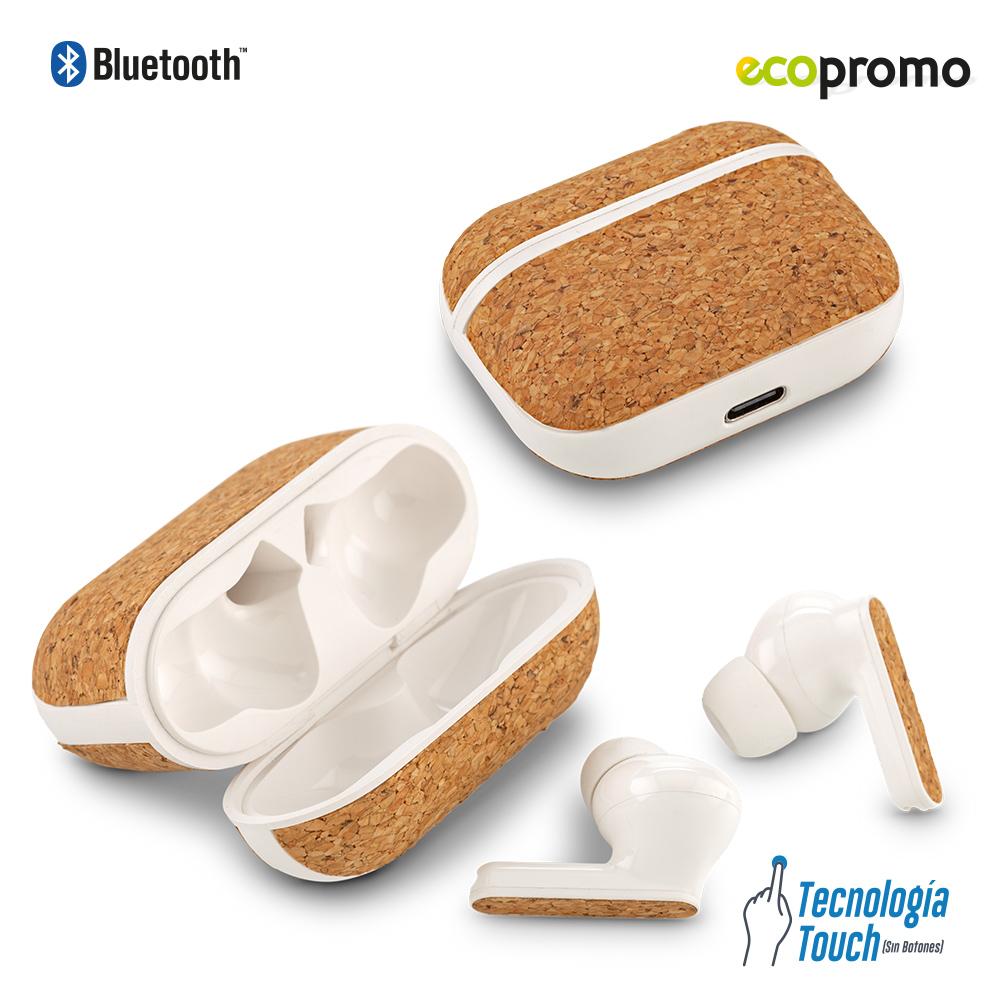 Audifonos bluetooth cork Corcho front