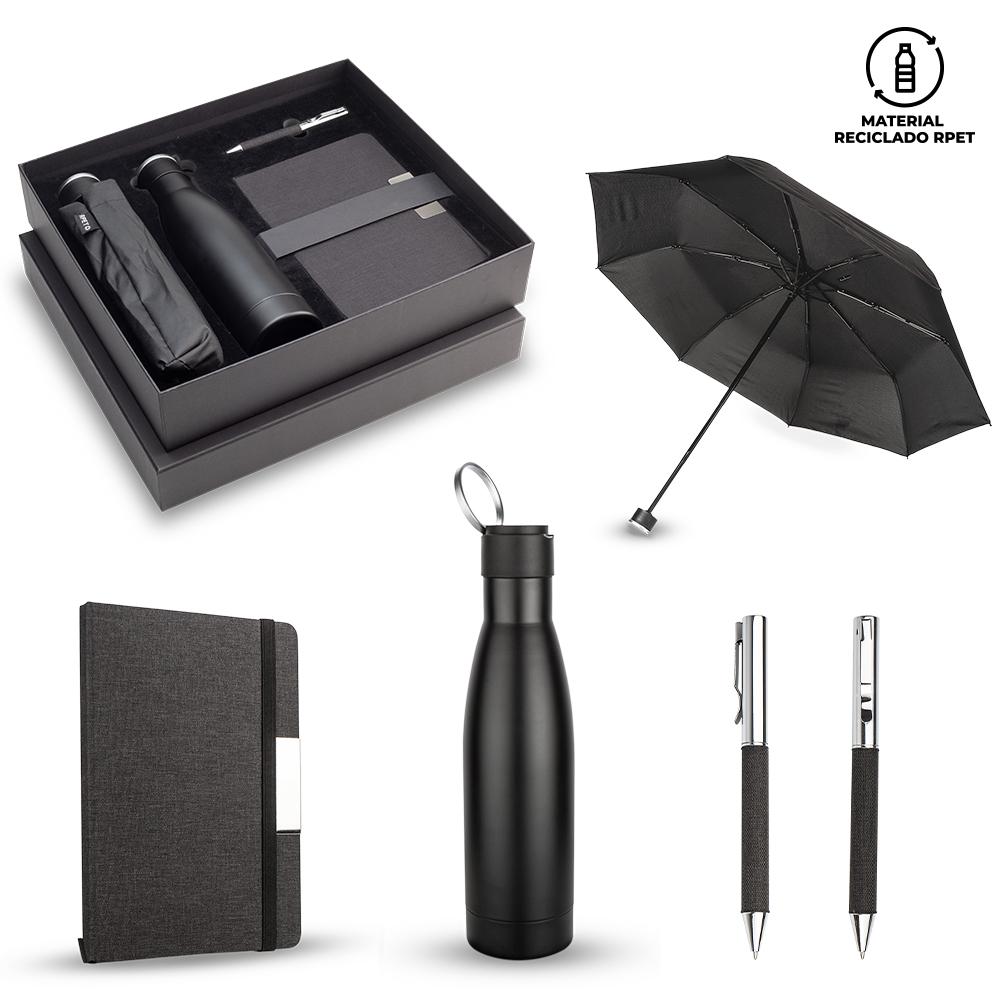 Set de paraguas luxury Negro front