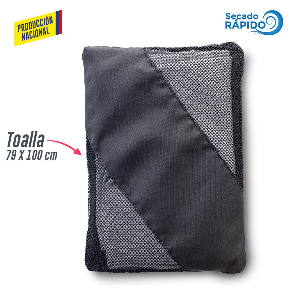 Toalla en microfibra multiusos produccion nacional Toalla Gris 79x100 -confección miniatura 4
