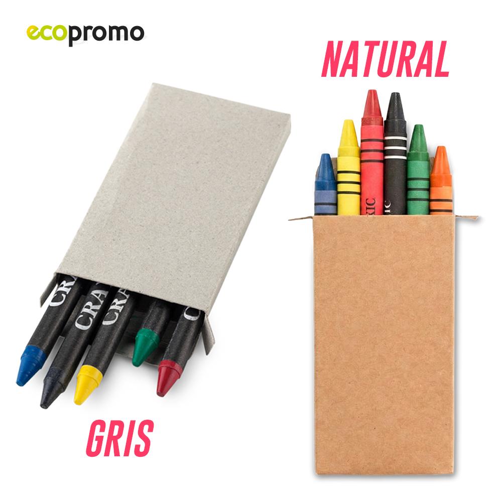 Set de crayolas x 6 Gris - Surtidos front