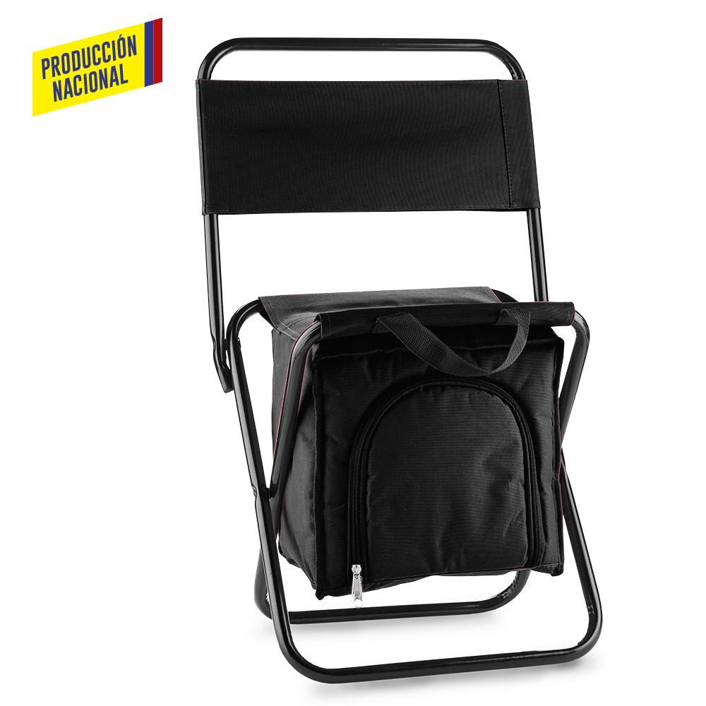 Silla nevera cooler con espaldar - produccion nacional produccion nacional Negro front