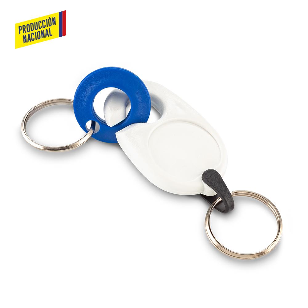 Llavero double produccion nacional Azul miniatura 4