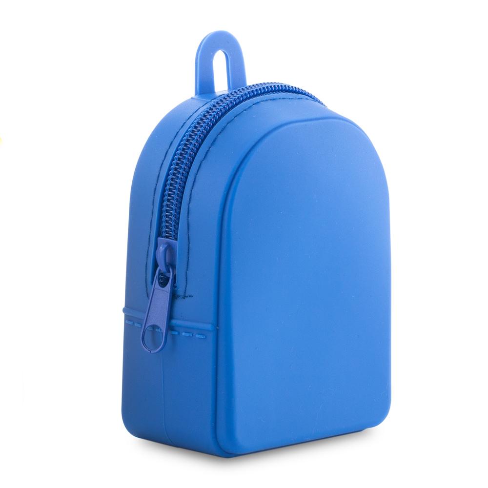 Monedero en silicona backpack Azul miniatura 4