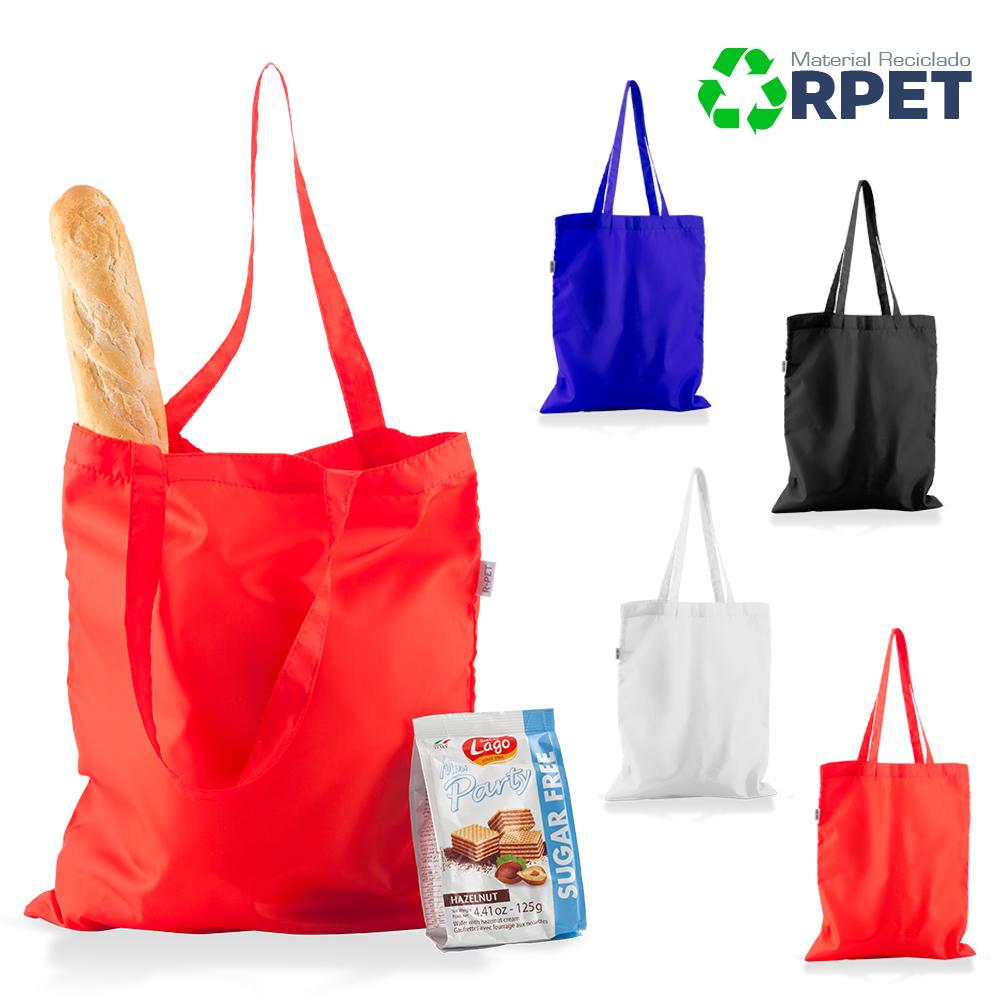 Bolsa ecologica recycled rpet Azul Royal front