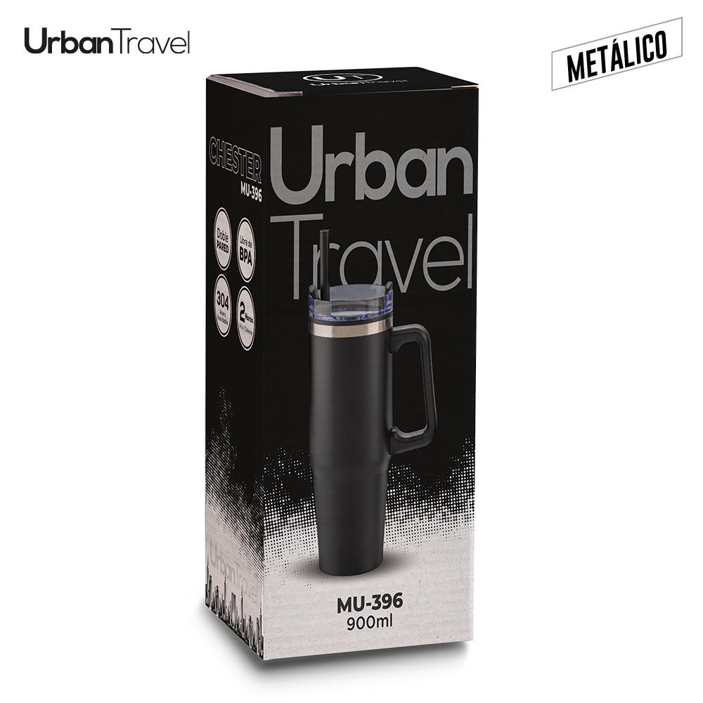 Mug metálico y plástico chester urban travel 900ml Silver miniatura 8