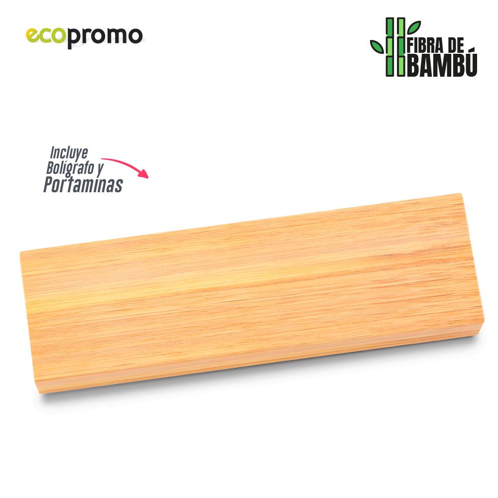 Set boligrafo y portaminas dakota eco Bamboo miniatura 4