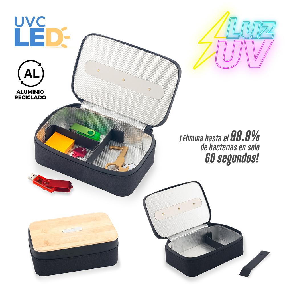 Organizador multiusos con esterilizador uvc led oferta oferta Negro front