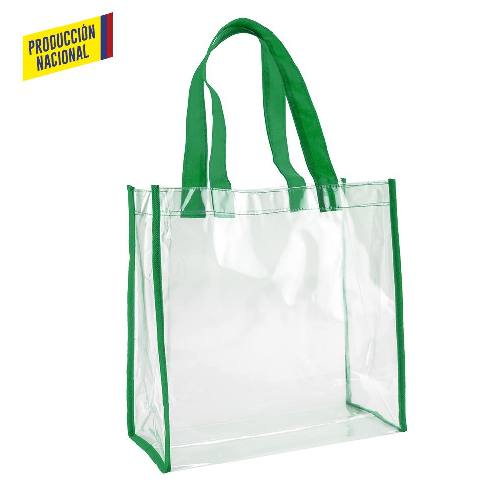 Bolsa clear zuzy con ribete - produccion nacional produccion nacional Verde miniatura 5