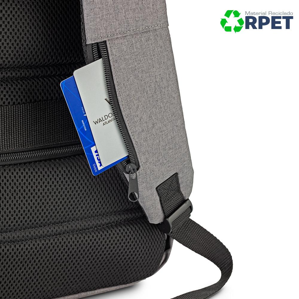 Morral backpack telesto rpet Negro miniatura 3