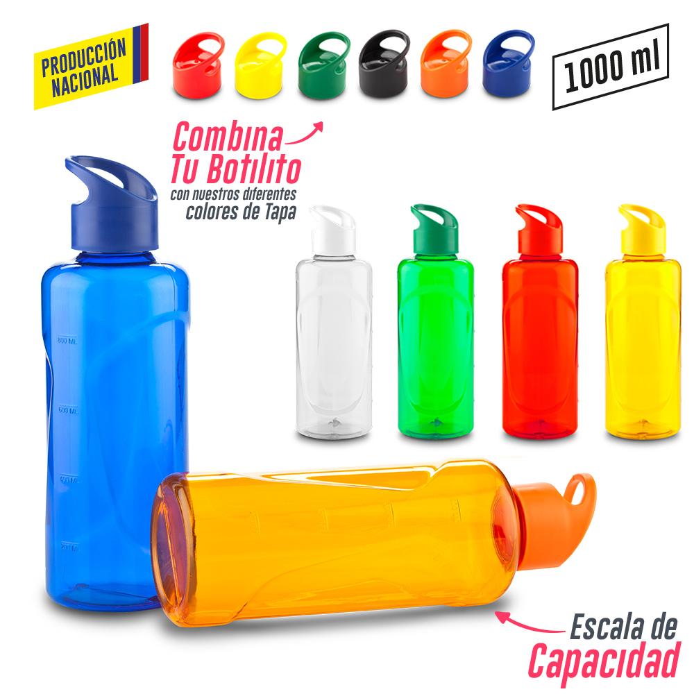 Botilitro plastico 1000ml - 1 litro - produccion nacional produccion nacional Azul miniatura 2