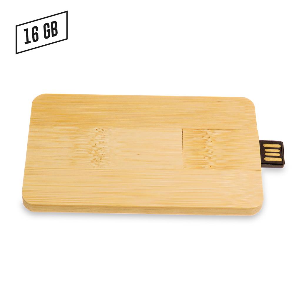 Memoria usb credit card zilda bamboo precio neto precio neto 16GB miniatura 4