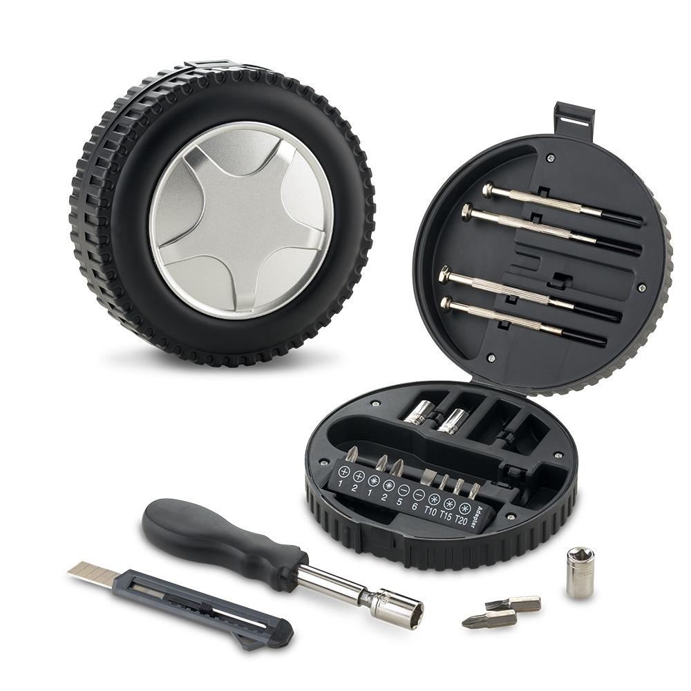 Set de herramientas neumatic Silver-Negro front