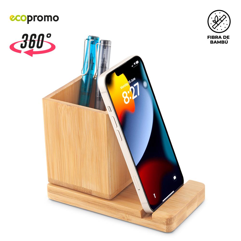 Portaboligrafos en bamboo 360 Natural miniatura 4