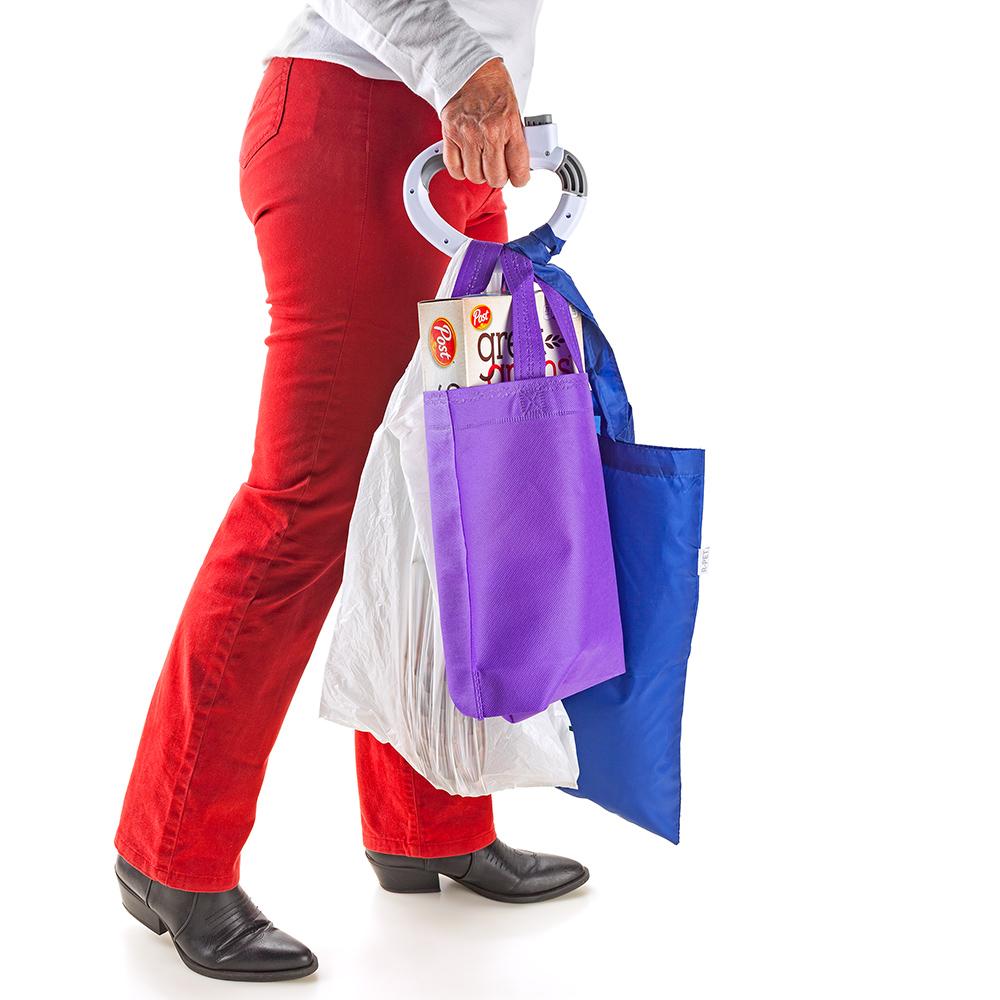 Manija shopping Blanco-gris miniatura 5
