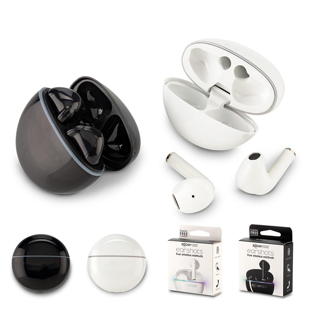 Audifonos bluetooth earshots boompods - oferta oferta Blanco front
