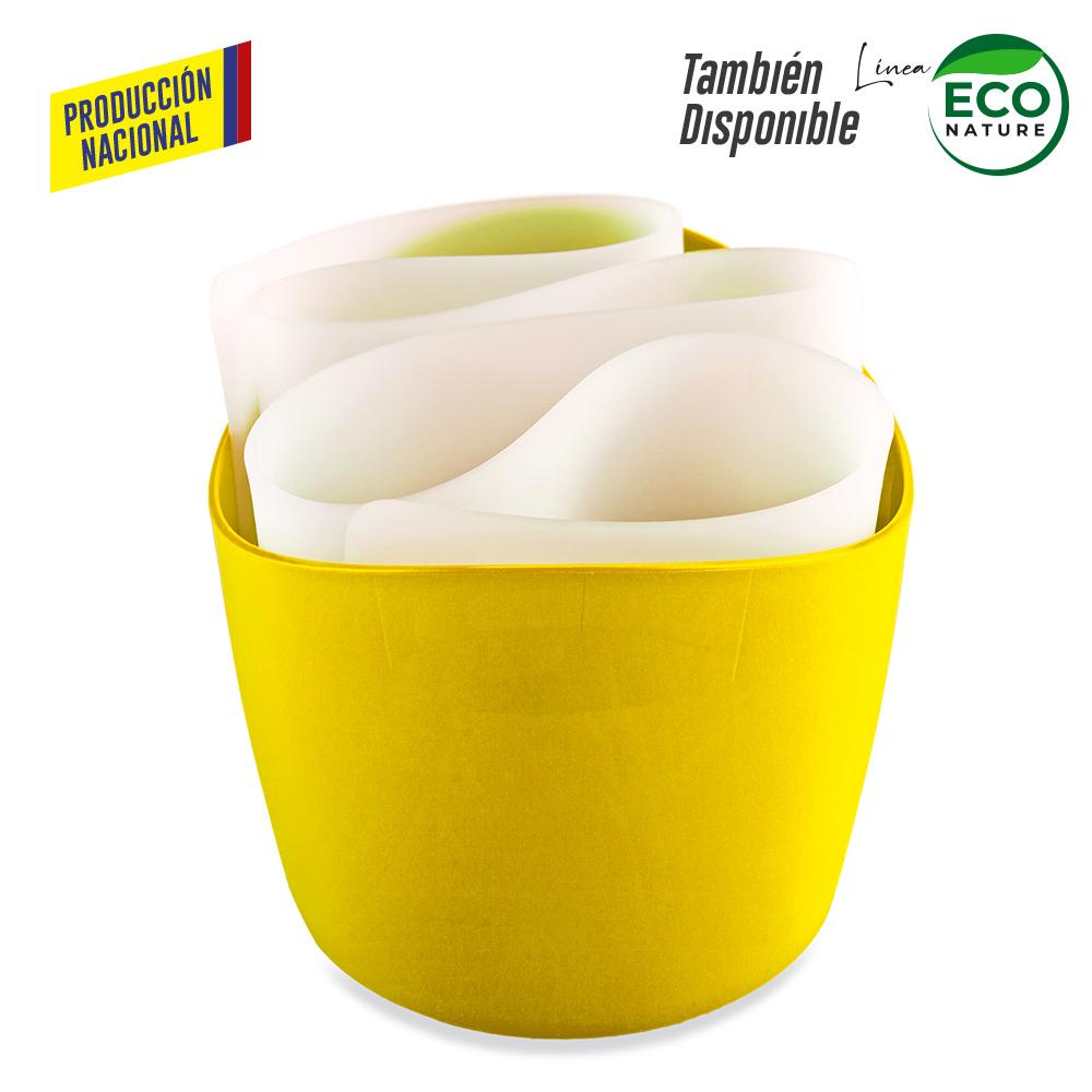 Organizador de escritorio harmony - produccion nacional produccion nacional .Silicona Blanco miniatura 3