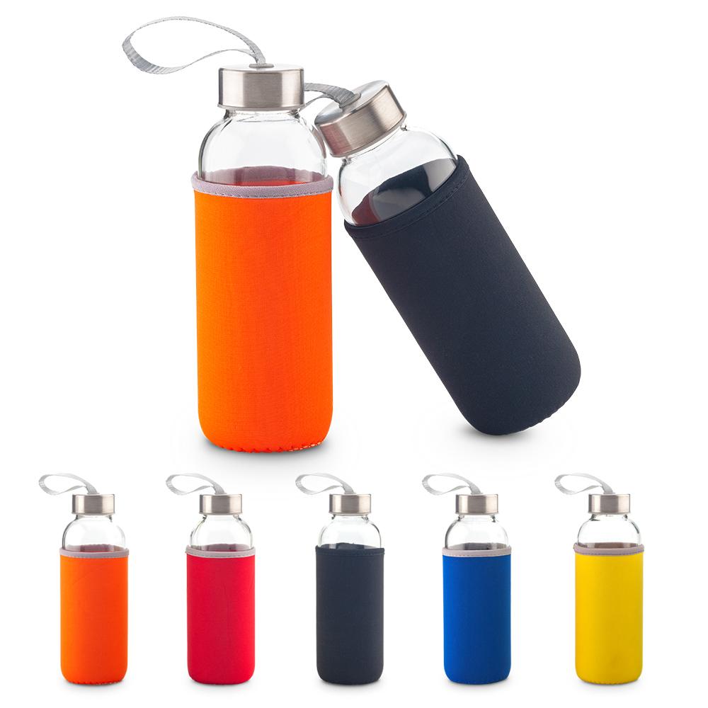 Botilito en vidrio neoprene 450ml - oferta oferta Azul front