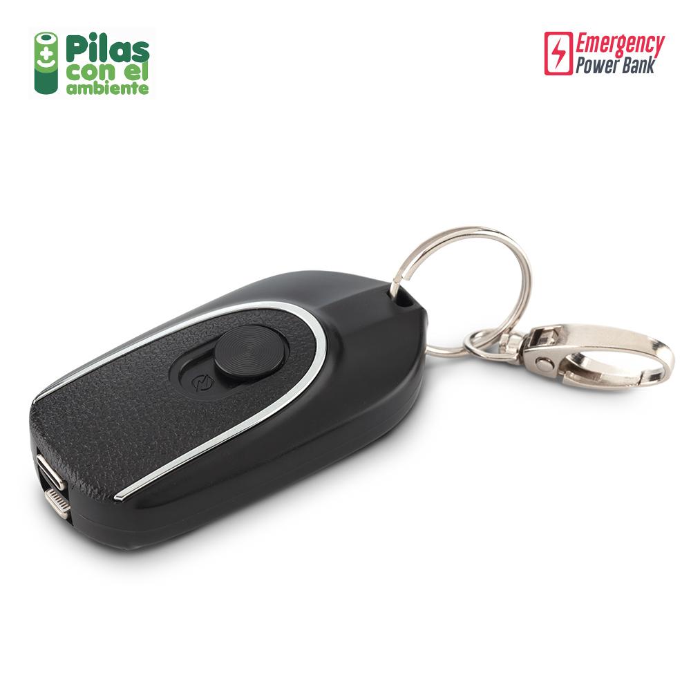 Pila recargable llavero 1200 mah Negro miniatura 3