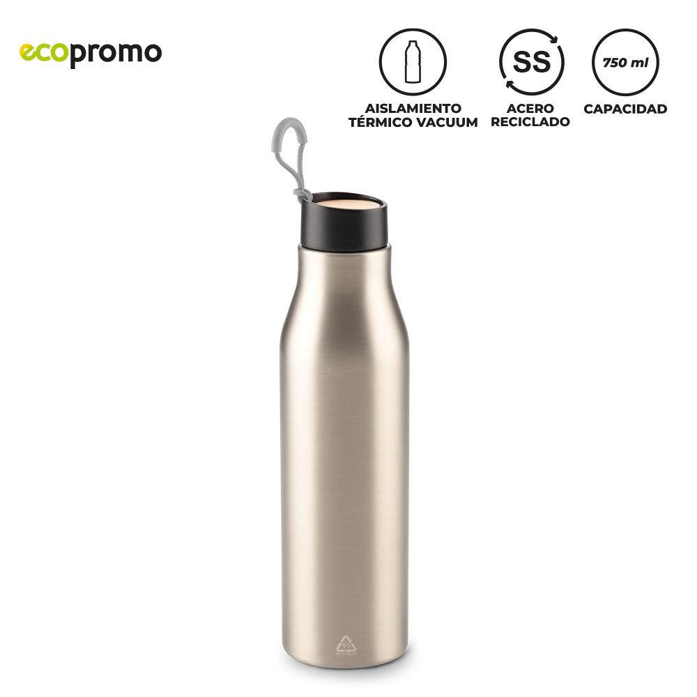 Botilito metálico plugsy 750 ml Botella Silver miniatura 5