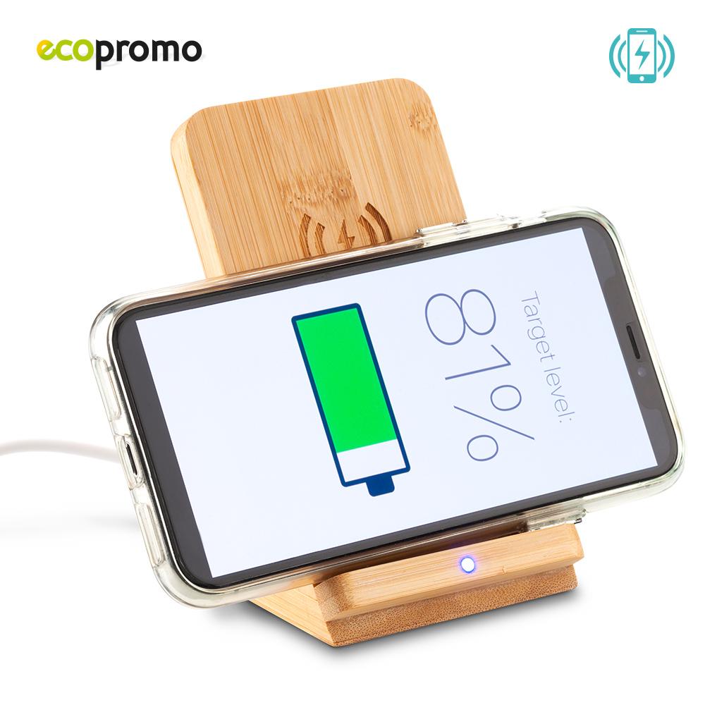 Cargador inalambrico collin Bambú 15w miniatura 4