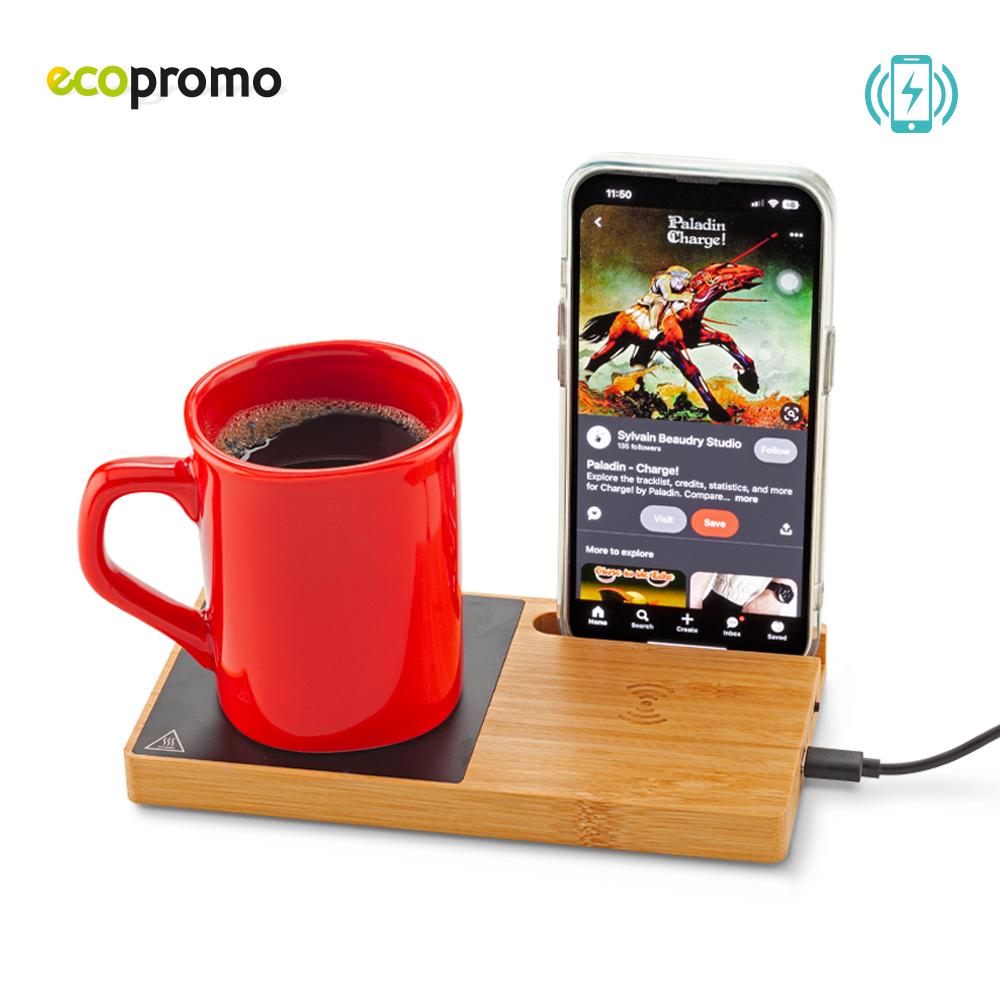 Cargador inalámbrico warmer Bambú miniatura 3