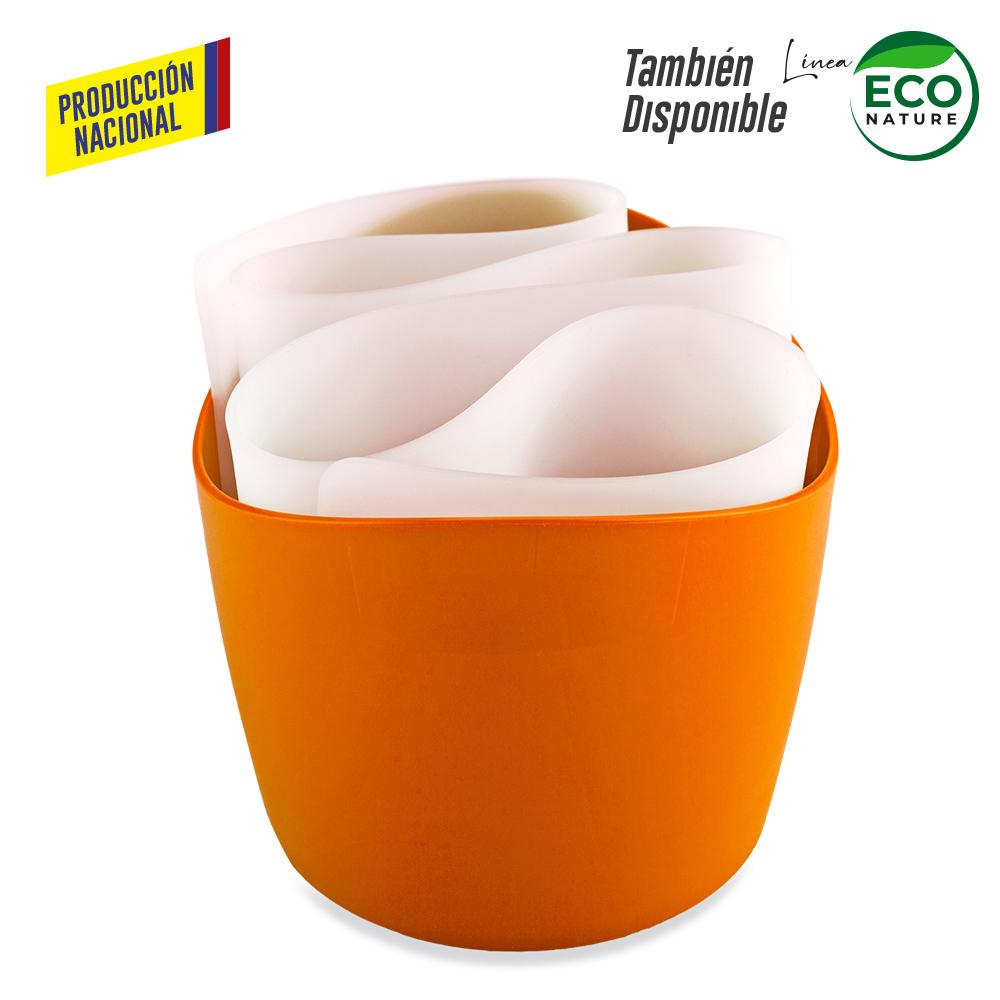 Organizador de escritorio harmony - produccion nacional produccion nacional .Silicona Blanco miniatura 5