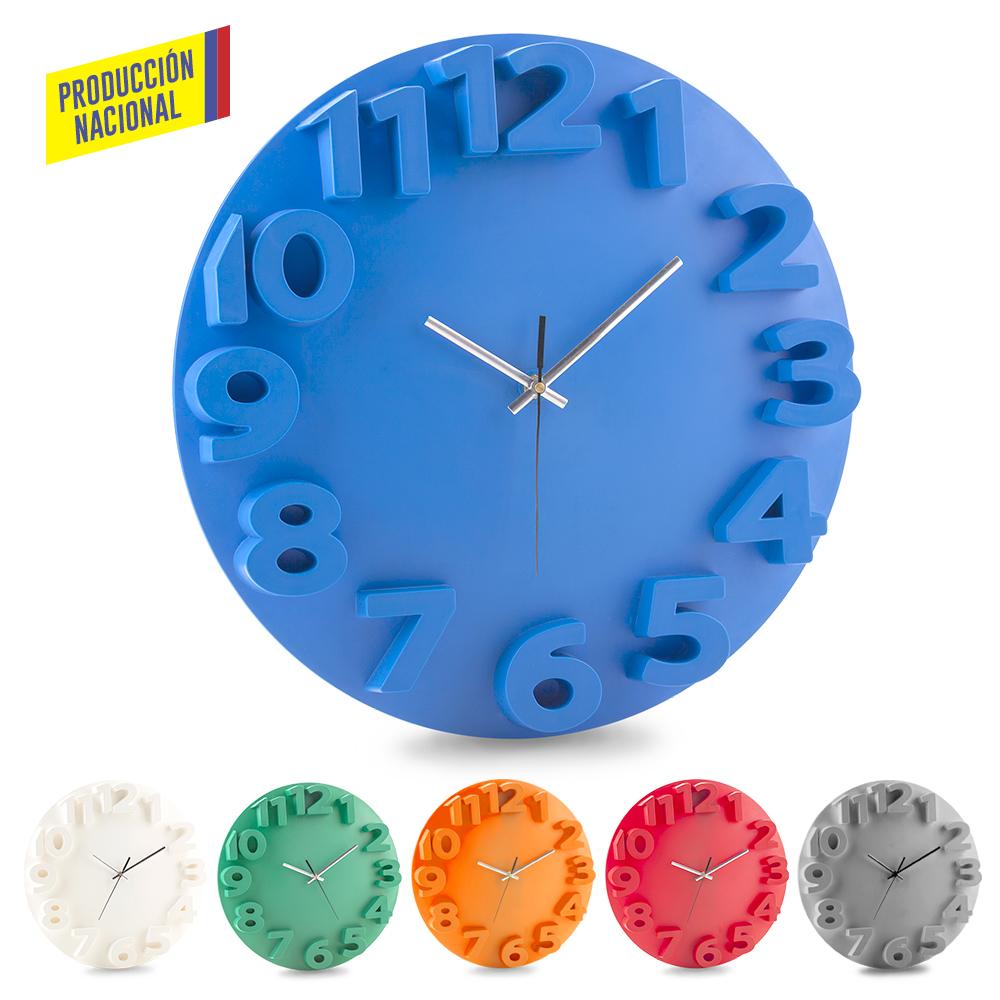 Reloj de pared tempo - produccion nacional produccion nacional Rojo miniatura 2
