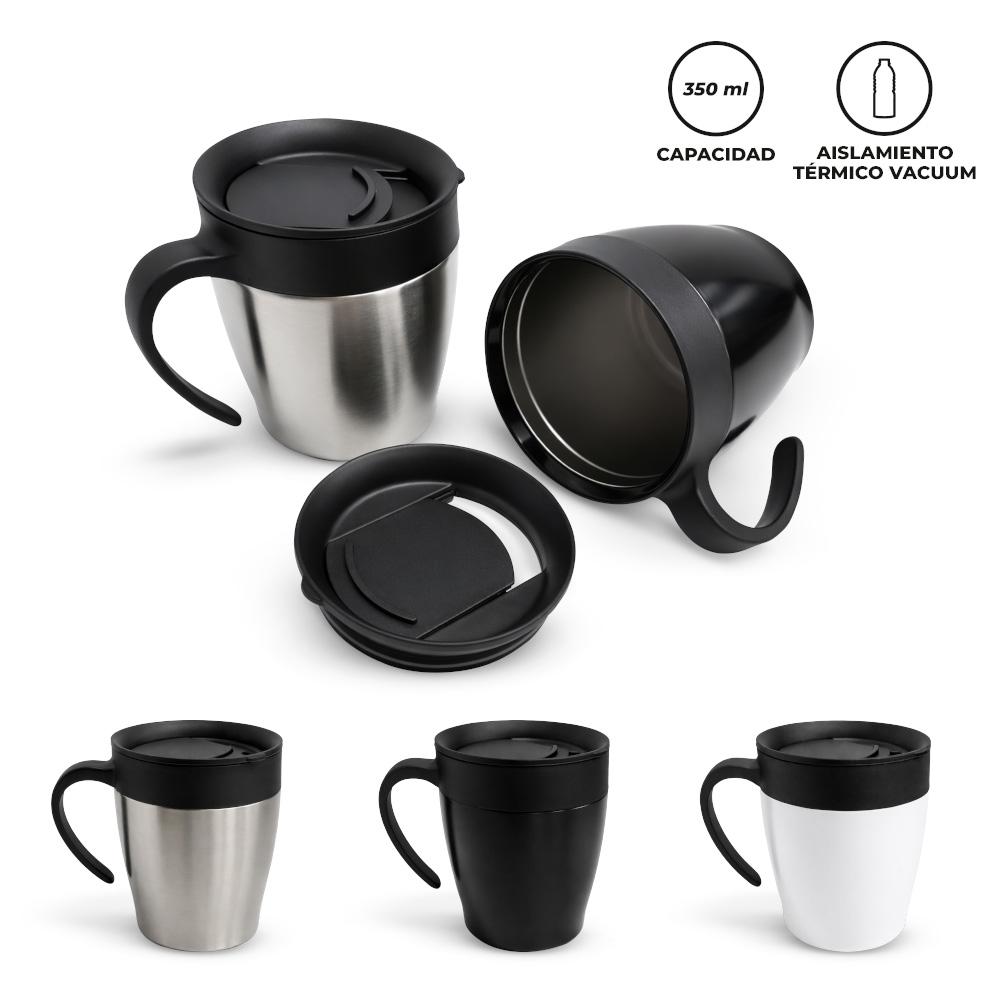 Mug metálico lume 350 ml nuevo Blanco miniatura 2