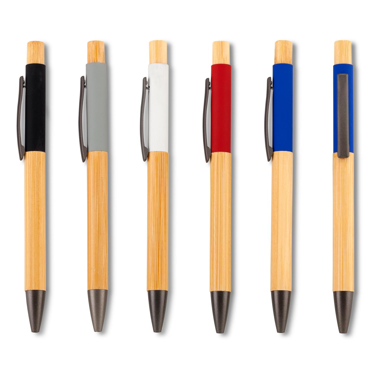 Bolígrafo baniri bamboo Azul Royal front