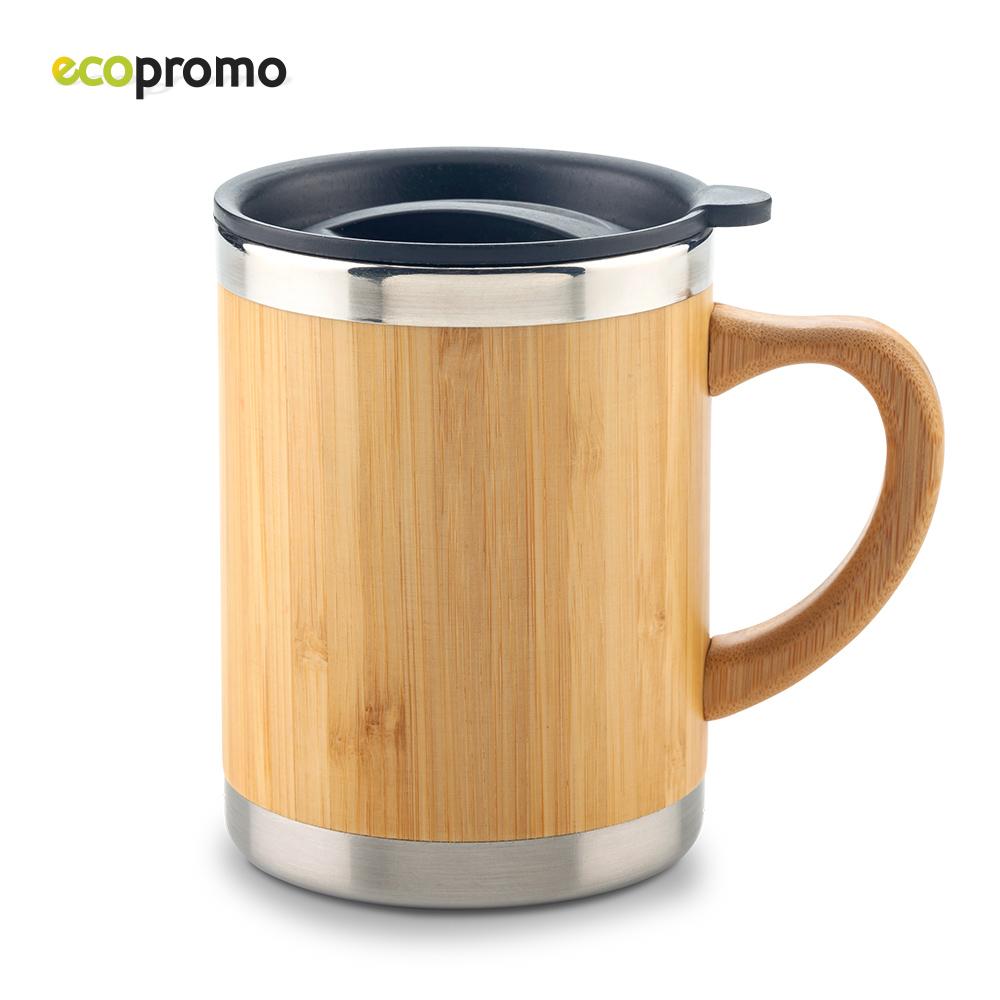 Mug metálico bamboo eco 350ml Silver-bamboo miniatura 3