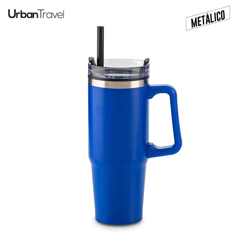 Mug metálico y plástico chester urban travel 900ml Silver miniatura 3